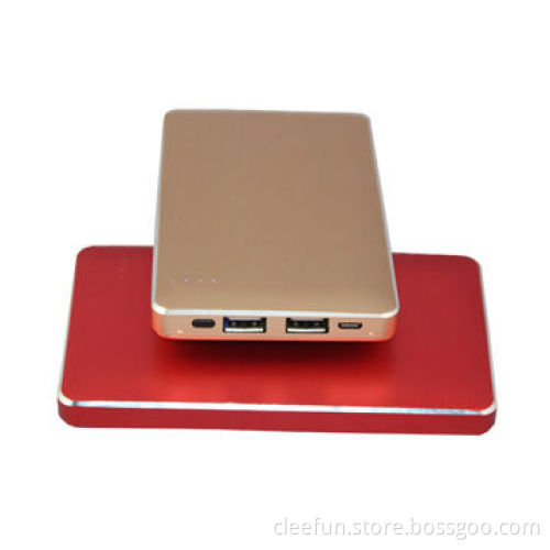 Polymer battery power bank, 6000mah, metal case, top quality, suitable for corporate gift